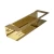 Glass Shelf,  Size 300x100x65  mm, Glossy Gold