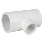 PVC Tee Reducer 4 × 2 inch, SCH 40, White Color | Almanar