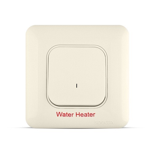 DP Switch 20Amp 1 Gang with LED Indicator, Beige 7x7cm | Spectra