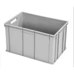 حاوية بلاستيك للسمك اتش دي بي اي، رمادي فاتح اللون، مقاس 60×40×34 سم