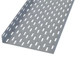 Powder Coated Straight Perforated Cable Tray, 50mm Height, 550mm Width | Habbal Alarabi Factory