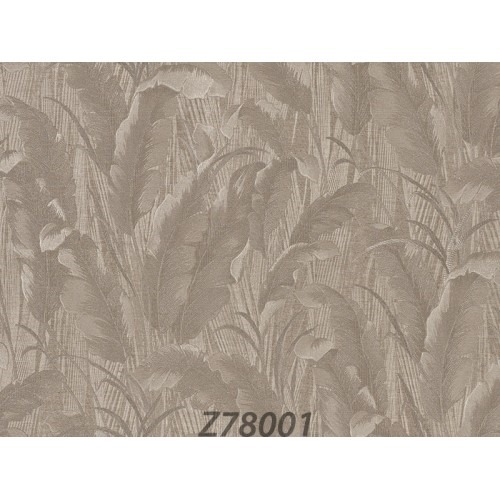 Italian Wallpaper Leaf-Patterned 10m x 1.06m, Dark Beige | Balbaid Decor Company