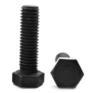 Full Threaded Black Hex Bolt UNC Grade 5 Size 3/8×2 inch | AOBSCO