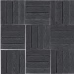 Chinese wood alternative for outdoor flooring decor Size 30x30 cm, Dark Grey Color