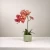 Artificial orchid flowers with a pot, 46 cm height, 20 cm width, multi colors