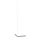 Slim Floor Lamp, 160 cm Height, 3.5 cm Width, Black and White Color.