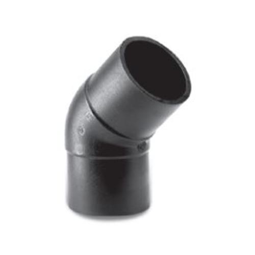 HDPE Elbow 45°, Diameter 225 mm, SDR 11, Black Color | Cosmoplast Factory