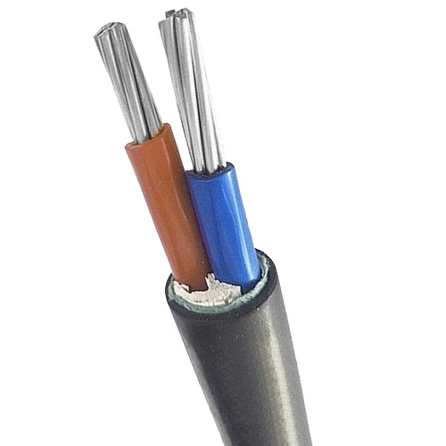 AL/PVC/PVC 25mm Two Core Stranded Aluminum Cable, 0.6/1kV, 1000m Length | Bahra Cables