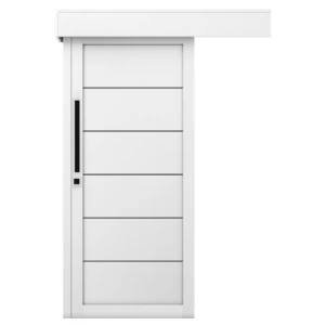 Premium Sliding Wooden Doors 265×110 cm, 6 cm Thickness, White | Bm01