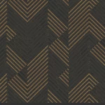 Vinyl Wallpaper, Wavy Design, Size 15.6m×106cm, brown Color 