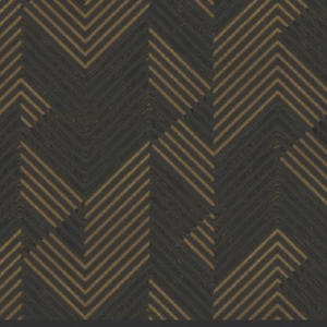 Vinyl Wallpaper Wavy Design 15.6m×106cm Brown Color | Luxury line