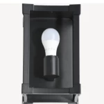 كاستولا إضاءة حائط، لون أسود، مقاس 18.8 × 16.5 × 27 سم