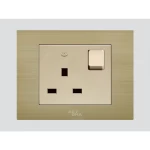 فيش مفرد إنجليزي ارت دي ان اي E62، بلمبة، لون ذهبي، مقاس 7×7 سم، 13 أمبير