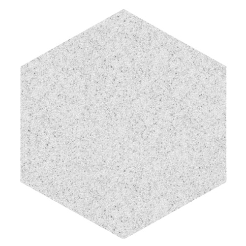 Janet Hexagonal Ceramic Tile 58.5×67.5 cm, 14 mm Thickness, Light Gray | Janet