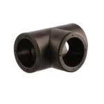 PPR Plastic Tee Size 40 mm Inside Diameter 39 mm, Black Color | Ask