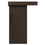 Luxury Wooden Sliding Door Premium, Size 265 × 110 cm, Dark Brown, Model BM02