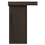 باب سحاب خشبي فاخر بريميوم ، مقاس 265 × 110 سم، بني غامق، موديل BM02