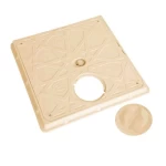 غطاء الفتحات الارضية  الزامل مصنوع من  الكمبوزيت مقاس 732 × 732 مم   حموله خفيفه A30 اللون بيج