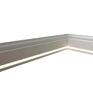 نعلات مضيئة فوم PU 2.44×12×1.5 سم، لون أبيض | شركة زخارف