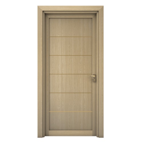 Premium Solid Entrance Door Beige, Size 235x115 cm, Thickness 6 cm, Model GM01