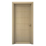 Premium solid doors for entrances, beige color, size 235 x 115 cm, thickness 6 cm, model GM01