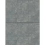 سيراميك بورسلان للأرضيات، لون رصاصي، مظهر أسمنتي، الأبعاد 60 × 120 سم
