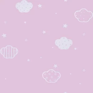 Kids Wall Decoration 10 mx50 cm Purple Color | GHW-0231