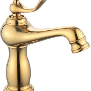 Washbasin Mixer 22x16 cm Gold Color | ALHashim Sanitary Tools