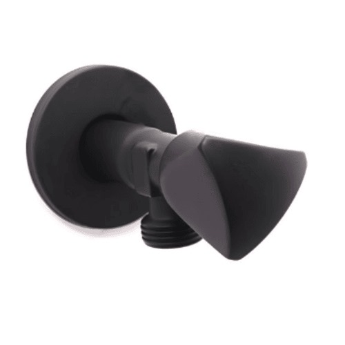 Brass Angle Shut-Off Valve 1/2 inch Matte Black | Alsaggaf company