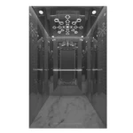 Electric Elevator with Motor Room, 1250 kg Capacity, 2.5 m/s Speed, with Rosa Flooring and P166 Ceiling Design