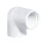 UPVC Plastic Elbow 87.5° With Female Thread Al-Munif  Size 1/2 Inch  Color White