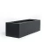 Fiberglass Decorative Pot, Rectangular, 17cm Width, 20cm Depth, 70cm Height, Dark Gray