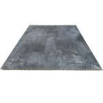 PVC wood replacement, size 60 x 290 cm rectangle, plain, snowy gray