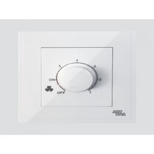 Fan Control Switch D3 Piano 300W, 7×7 cm, White | Art DNA