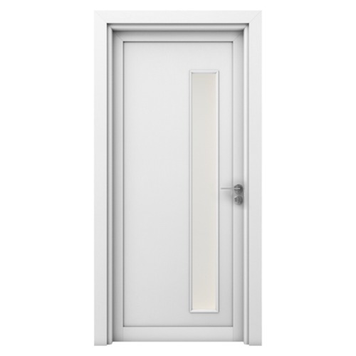 Premium Modern Entrance Door 235x115 cm, White, 6 cm Thickness | GD05