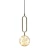 Pendant Light New Classic with Luxury Design, Golden Color, Voltage 18 volts