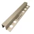 Large Aluminum Square End Accessory, 240 cm Length, 1.2 cm Height, Matte Silver Color