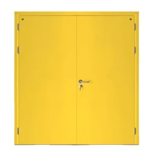 Fire Door Model SF/DD Double Leaf 1900×1950 mm Galvanized Steel Yellow | SFFECO