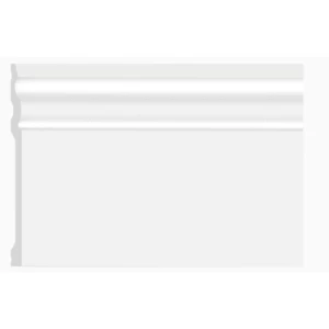 Skirting Polystyrene Length 2.4 m, Height 12 cm, White Color, Model JU-12 | 