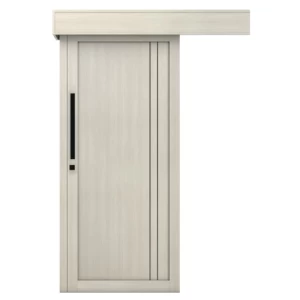 Sliding Wooden Doors Premium, Size 265 × 110 cm, Light Gray, Model BM02 | 