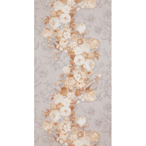 Dutch Floral Wallpaper 10m x 0.53m Pale Beige, Model 17796 | Balbaid Decor Company