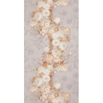 ورق حائط هولندي ورود مقاس 10 م× 0.53 م، لون بيج شاحب، موديل 17796   