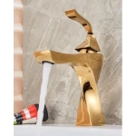 Bathroom Washbasin Mixer, Gold