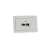 Double Telephone Socket K1, White Finish, Size 7×14 cm