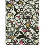 ورق جدراي شبابي واطفال متعدد الالوان، طول 10 م، عرض 0.53 م، موديل 70248  