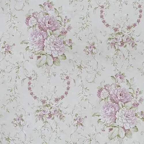 Floral Design Wallpaper Violet, Length 10 m, Width 50 cm | 5001-GEN