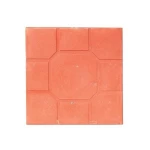 Cement flooring tiles, Quadro Design, size 40×40×4 cm, Light Red color | Al Wasd Industrial
