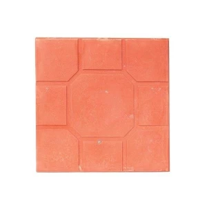 Cement Flooring Tiles Quadro Design 40×40×4 cm Light Red | Al Wasd Industrial