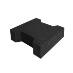 بلاط رصيف انترلوك حرف H بيهاتون سمك 8 سم مقاس 80×163×198 ملم لون اسود | شركة المورد المحترف