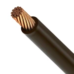 لفة سلك مجدول مفرد 25 مم2 موصل نحاس 450/750 فولت، عزل PVC لون بني | نحاسكم العالمية